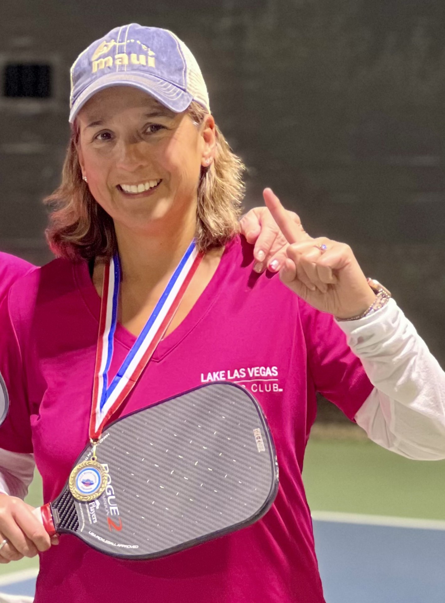 Rita, Edge Pickleball coach, on the court